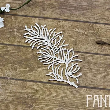 Чипборд "Еловая ветвь 2123", 10,3х4,4 см (Fantasy)