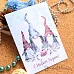 Набор карточек "Новогодние гномы", 7х10 см, 16 шт (ScrapMania)