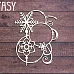 Чипборд "Рамки снежные 2301" (Fantasy)