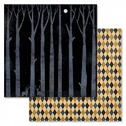 Набор бумаги 30,5х30,5 см "Дневник туриста", 12 листов (ScrapMania)