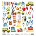 Набор бумаги 30х30 см "School", 12 листов (MonaDesign)