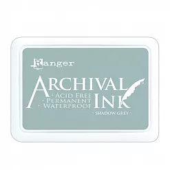 Водостойкая перманентная подушечка Archival Ink Shadow grey Серая (Ranger)
