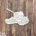 Чипборд "Танк 2678", 7,4х5,7 см (Fantasy) Чипборд "Танк 2678", 7,4х5,7 см (Fantasy)
