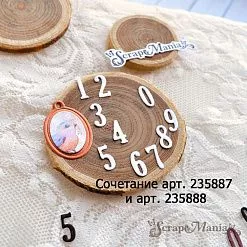 Нож "Цифры", 1,2х0,5 см (ScrapMania)