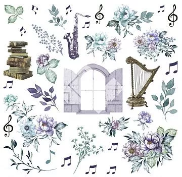Набор высечек "Flowers Symphony" (DreamLight Studio)