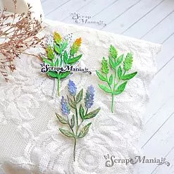 Нож "Длинные растения. Ветка с метелками", 4,1х8 см (ScrapMania)