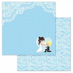 Набор бумаги 30,5х30,5 см "Теперь семья", 15 листов (ScrapMania)