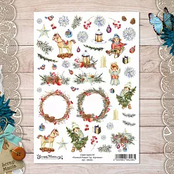 Скрап-карта А4 "Румяный Новый Год. Картинки" (ScrapMania)