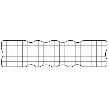 Акриловый блок 20х5 см фигурный (Чип Арт)