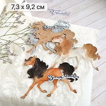 Нож "Лошадка Лулу. Рысцой на рассвете", 7,3х9,2 см (ScrapMania)