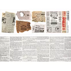 Лист с картинками 10х30 см "Фономикс. Газеты" (ScrapMania)