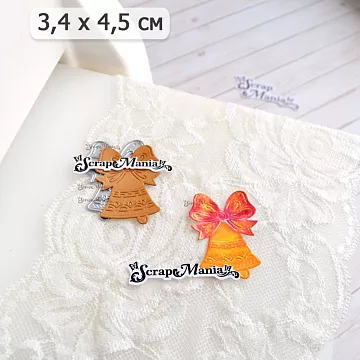 Нож "Школьная жизнь. Колокольчик. Первый звонок", 3,4х4,5 см (ScrapMania)