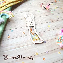 Чипборд "Ламы. Шейкер. Голова ламы большая" (ScrapMania)