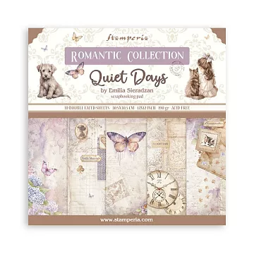 Набор бумаги 30х30 см "Quiet Days", 10 листов (Stamperia)