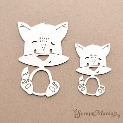 Шейкер "Новогодняя Ванилька. Лисичка. Большая", 6х8 см (ScrapMania)