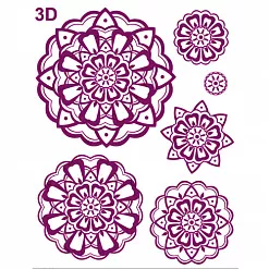 Набор штампов "Объемные розочки" (Viva Decor)