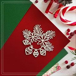 Чипборд "Новогодняя гирлянда. С еловыми ветками" (СкрапМагия) Чипборд "Новогодняя гирлянда. С еловыми ветками" (СкрапМагия)