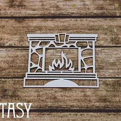 Чипборд "Камин 2260", 5,9х6 см (Fantasy)