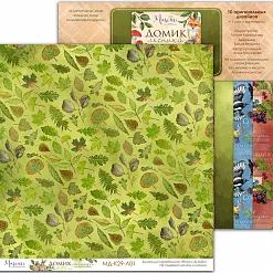 Набор бумаги 30х30 см "Домик лесника. Основной", 6 листов (Muscari)