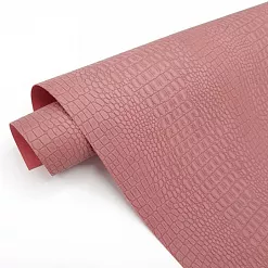 Отрез экокожи 50х70 см "Переплетный. Крокодил. Пыльная роза" (СкрапХит)