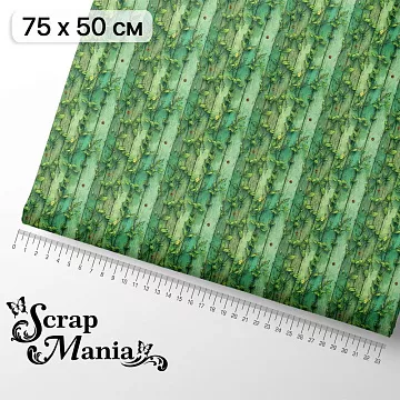 Отрез ткани 75х50 см "Лукоморье. Трава-мурава" (ScrapMania)