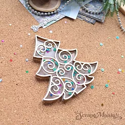 Шейкер "Фономикс. Новогодний. Ажурная елка большая", 9,5х10,2 см (ScrapMania) Шейкер "Фономикс. Новогодний. Ажурная елка большая", 9,5х10,2 см (ScrapMania)