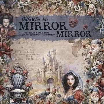 Набор бумаги 30х30 см "Mirror", 12 листов (BellaLuna)