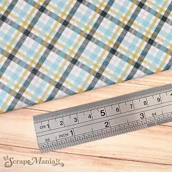 Отрез ткани 75х50 см "Идеальный мужчина. Клетка" (ScrapMania)