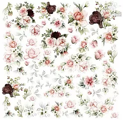 Бумага 30х30 см "Romantic Shabby Chic. Для вырезания" (Alchemy of Art)