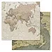 Набор бумаги 30,5х30,5 см "Фономикс. Карты. Том 1", 12 листов (ScrapMania)