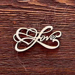 Украшение из чипборда "Love 3" (AL)