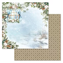 Бумага "Времена года: зима. Морозный день" (ScrapMania)