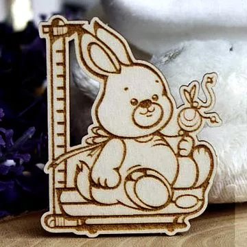 Украшение из чипборда "Зайка 273" (Fantasy)