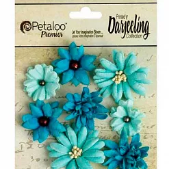 Набор объемных цветов "Лазурный океан" (Petaloo)