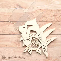 Чипборд "Морячок. Шейкер. Рыбка. Маленькая" (ScrapMania)