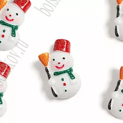 Акриловое украшение "Снеговик", 2,8х1,5 см, 1 шт