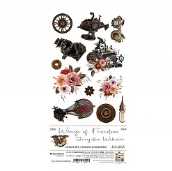 Набор бумаги 30х15 см "Wings of freedom. Картинки", 12 листов (CraftO'clock)
