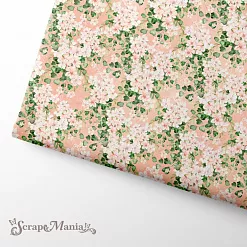 Отрез ткани 75х50 см "Пробуждение природы. Яблоневый цвет" (ScrapMania)