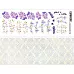 Лист с картинками 10х30 см "Лавандовый вечер. Цветы" (ScrapMania)