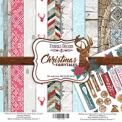 Набор бумаги 30х30 см "Christmas fairytales", 10 листов (Фабрика Декору)