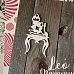 Чипборд "Алиса. Столик с чашкой", 4х6,8 см (LeoMammy) Чипборд "Алиса. Столик с чашкой", 4х6,8 см (LeoMammy)