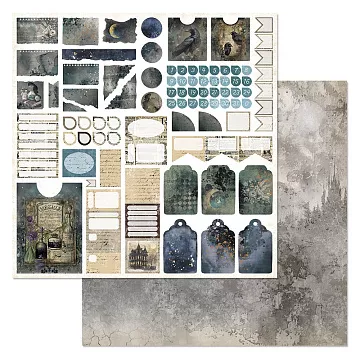 Бумага "Заколдованные страницы. Детали блокнота" (ScrapMania)