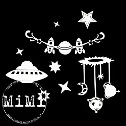 Набор украшений из чипборда "Космос. Звездное небо" (MiMi Design)
