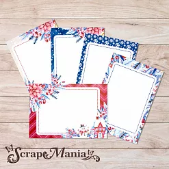 Набор карточек "Снеговички", 16 шт (ScrapMania)