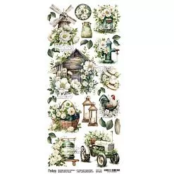 Бумага 13х28 см "Идиллия - 4. Лист для вырезания" (Fantasy)