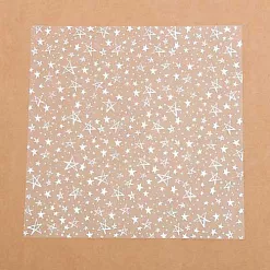Пленка 30х30 см с фольгированием "Серебряные звезды" (АртУзор)