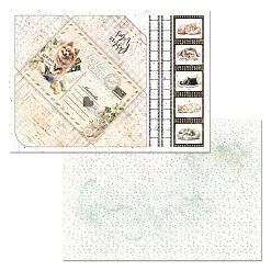 Набор бумаги А4 "Любимые пушистики", 12 листов (ScrapMania)