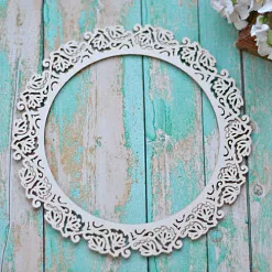 Украшение из чипборда "Рамка круглая" (ScrapКрым)