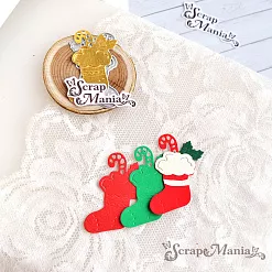 Нож "Новогодний сапожок", 3,3х4,5 см (ScrapMania)