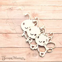 Шейкер "Пчелки", левый мини (ScrapMania)